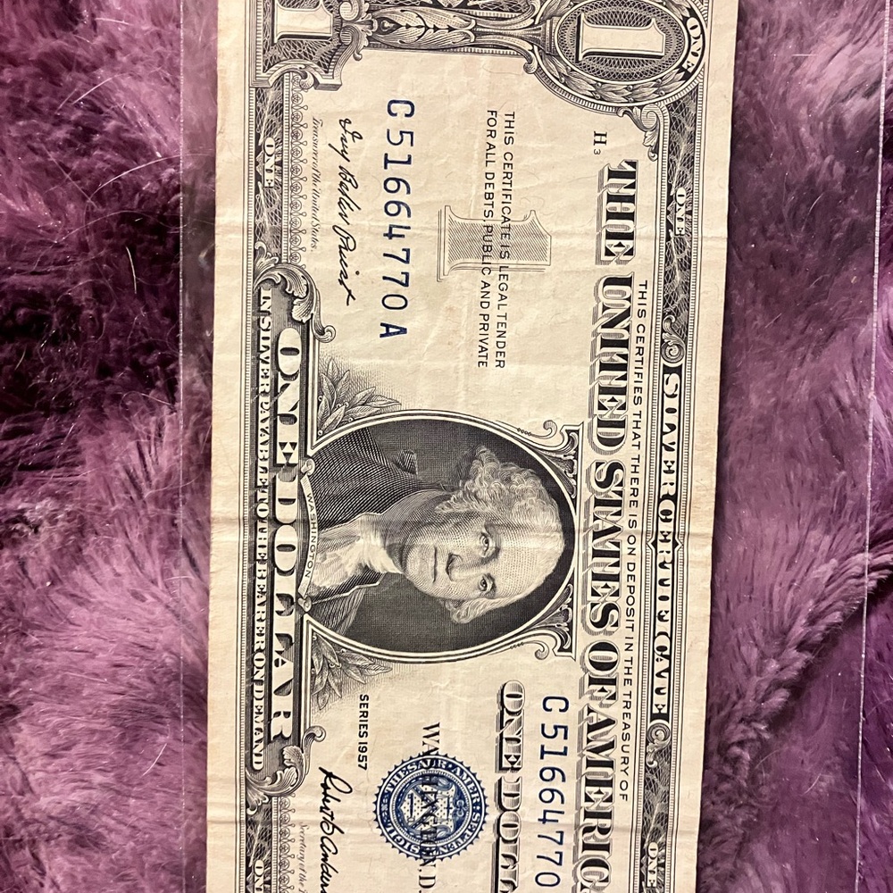 1957 silver certificate